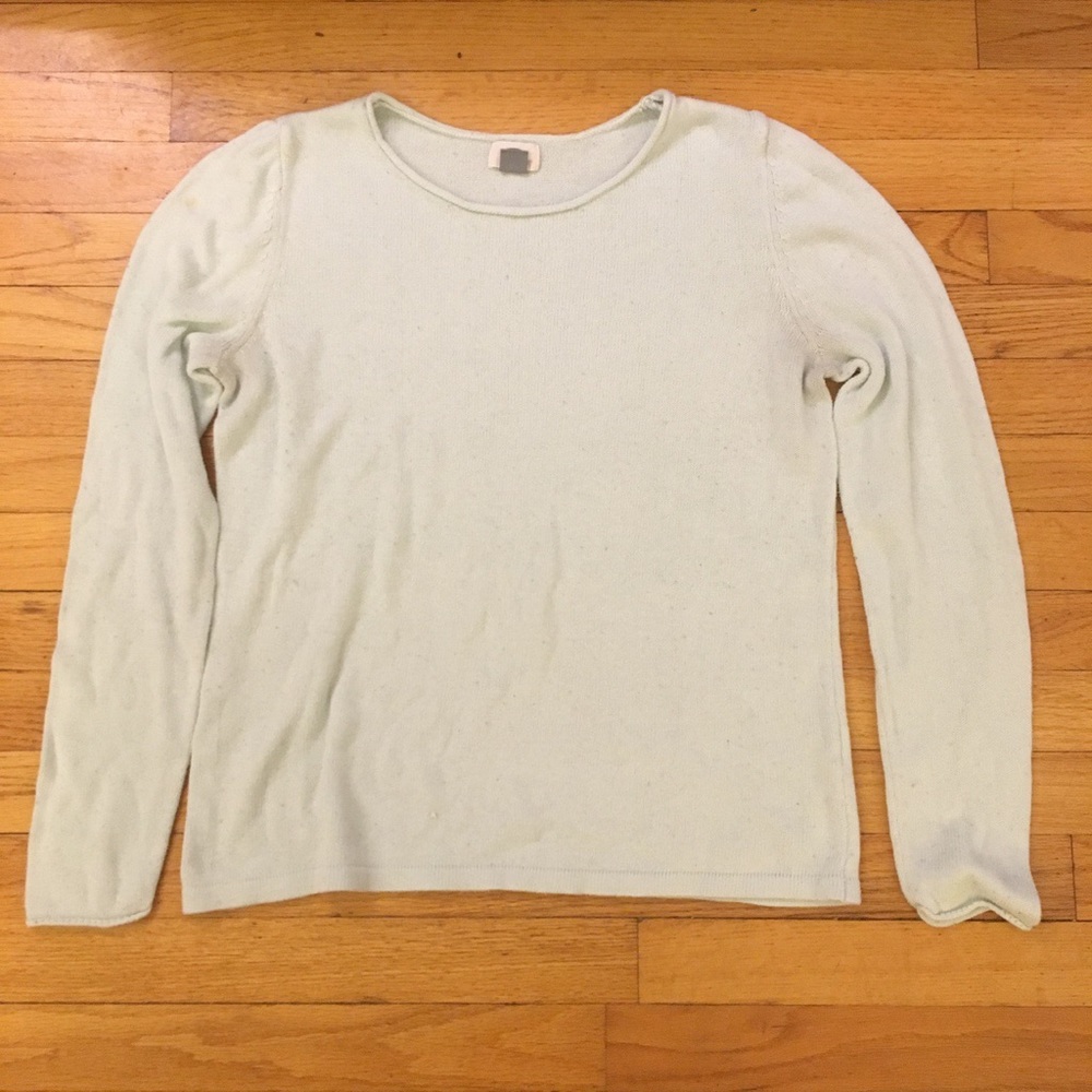 Light Blue Knitted Sweater Shirt